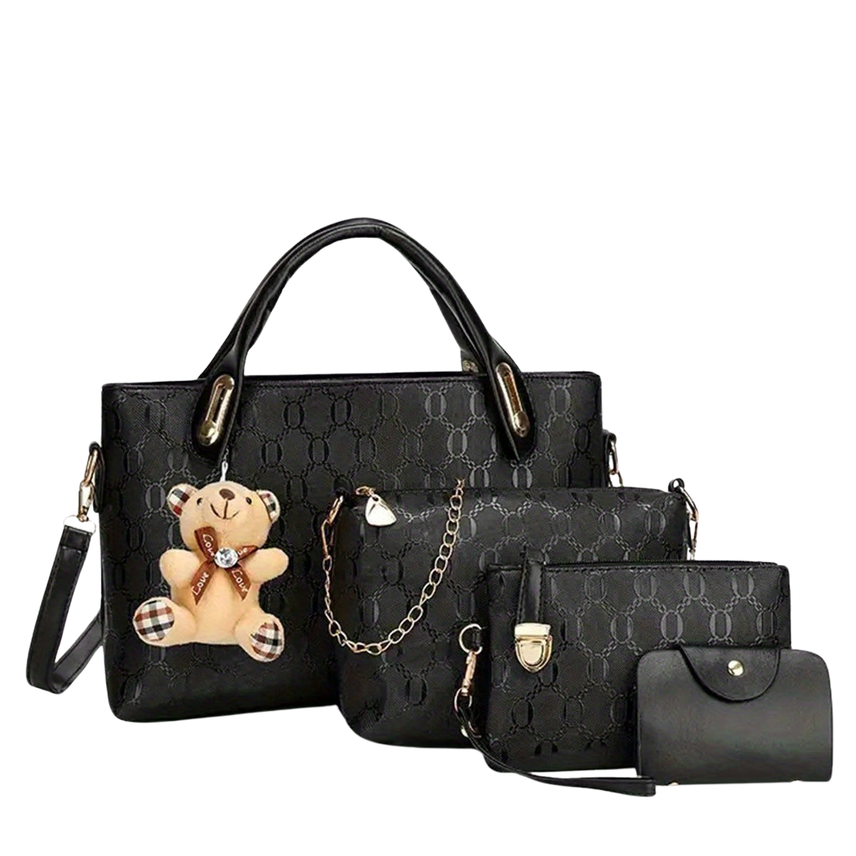 Dubrika Lederhandtasche 4-teilig + GRATIS