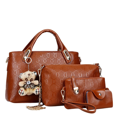 Dubrika Lederhandtasche 4-teilig + GRATIS