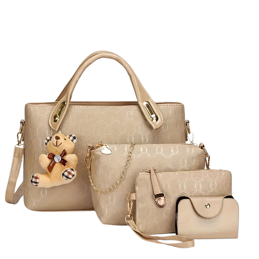 Dubrika Lederhandtasche 4-teilig + GRATIS