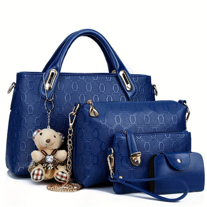 Dubrika Lederhandtasche 4-teilig + GRATIS