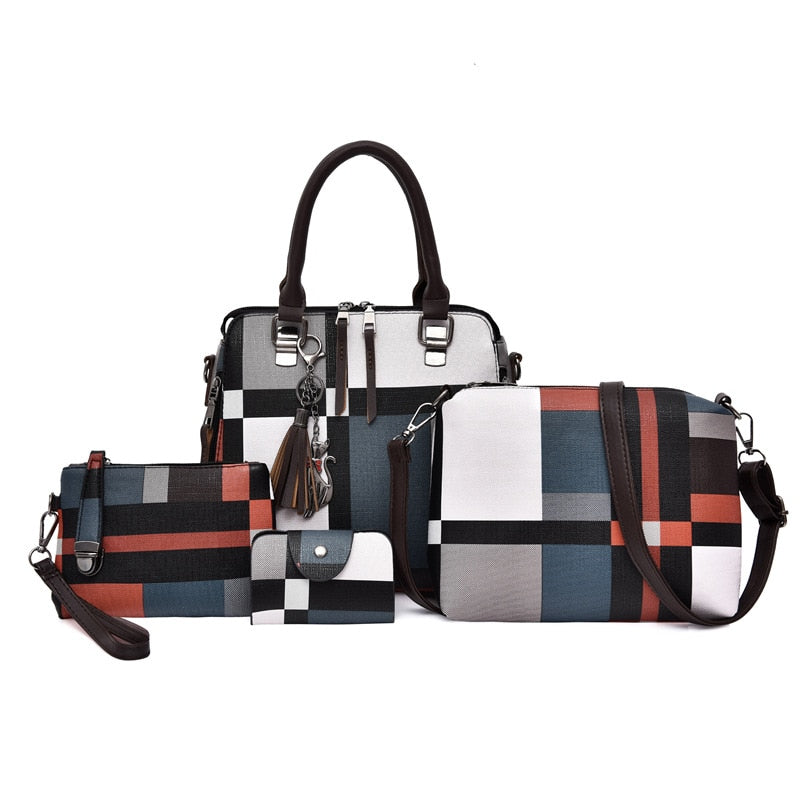 Set mit 4 Alice-Ledertaschen