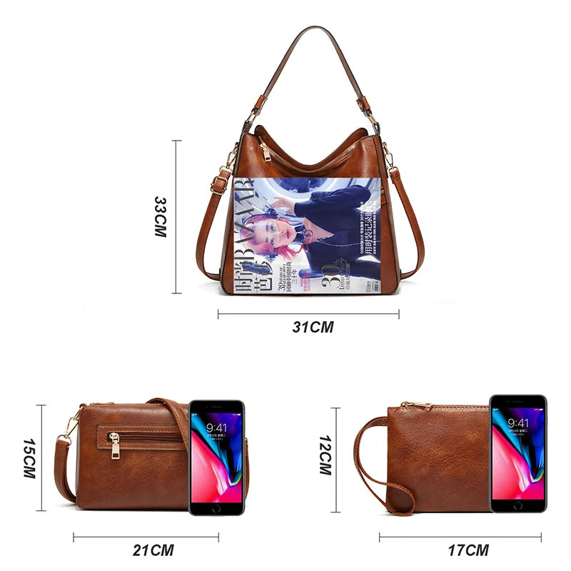 Echte Lederhandtasche für Damen Rangel [1 kaufen, 3 mitnehmen]