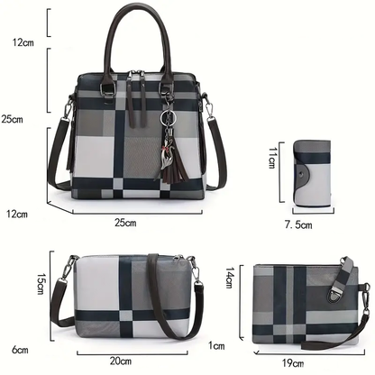 Set mit 4 Alice-Ledertaschen